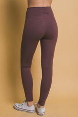 Love Tree High Waist Leggings with Side Pockets - Trendsi