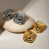 Stainless Steel Stud Earrings - Trendsi - Flyclothing LLC
