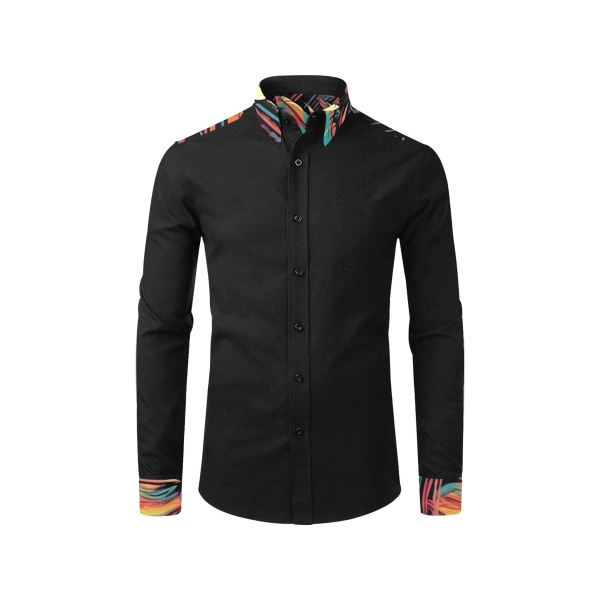 Baha Ranch Painted Indian Chief Unisex Western Button Up Shirt