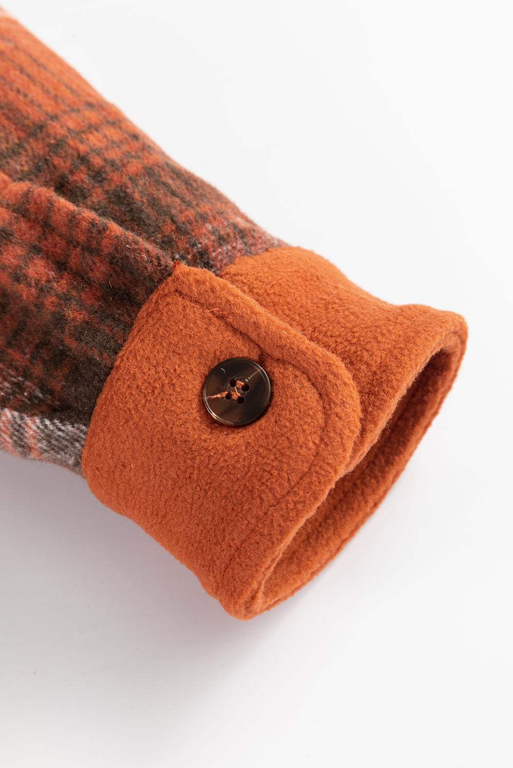 Plaid Button Up Long Sleeve Jacket - Trendsi - Flyclothing LLC