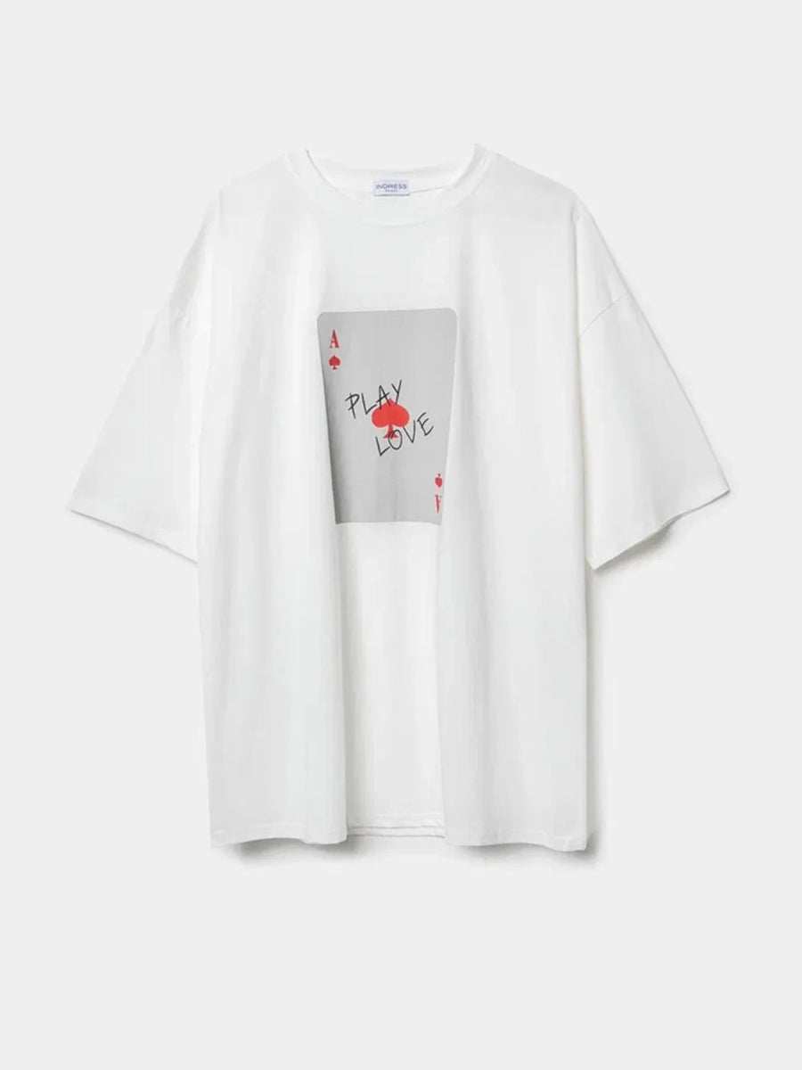 Graphic Round Neck Half Sleeve T-Shirt - Trendsi - Flyclothing LLC