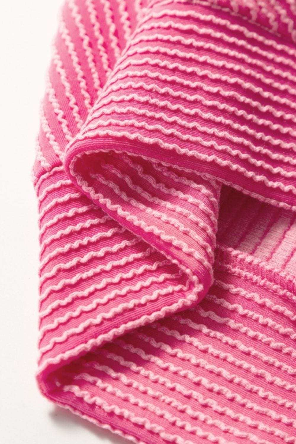 Corded Knit Short Sleeve T-Shirt and Wide Leg Pants Set - Trendsi - Flyclothing LLC