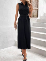 Sleeveless Wide Leg Jumpsuit - Trendsi - Flyclothing LLC