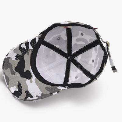 Letter Adjustable Cotton Baseball Cap - Trendsi - Flyclothing LLC