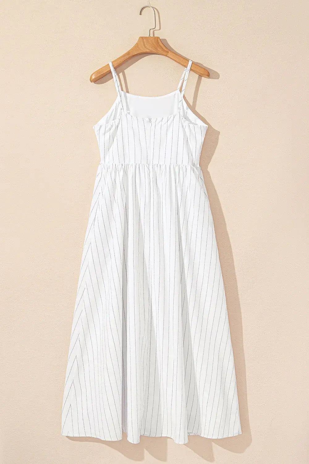 Stripe Square Neck Cami Dress with Pockets - Trendsi - Flyclothing LLC
