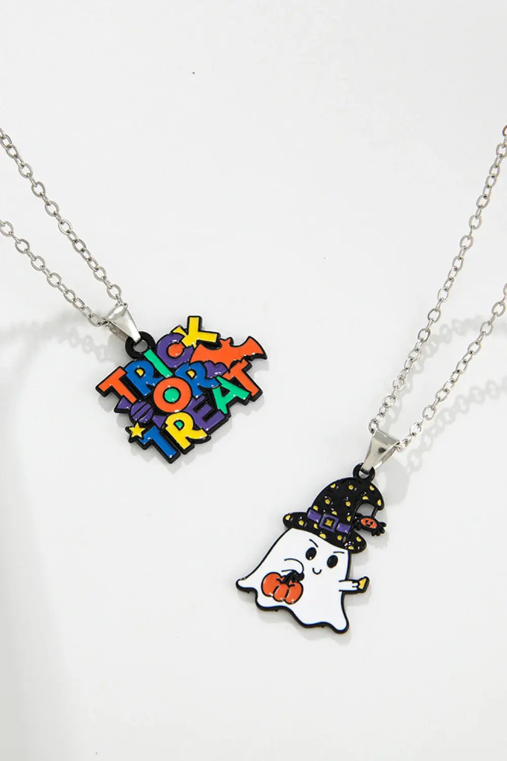 Two-Piece Halloween Theme Necklace Set - Trendsi - Flyclothing LLC