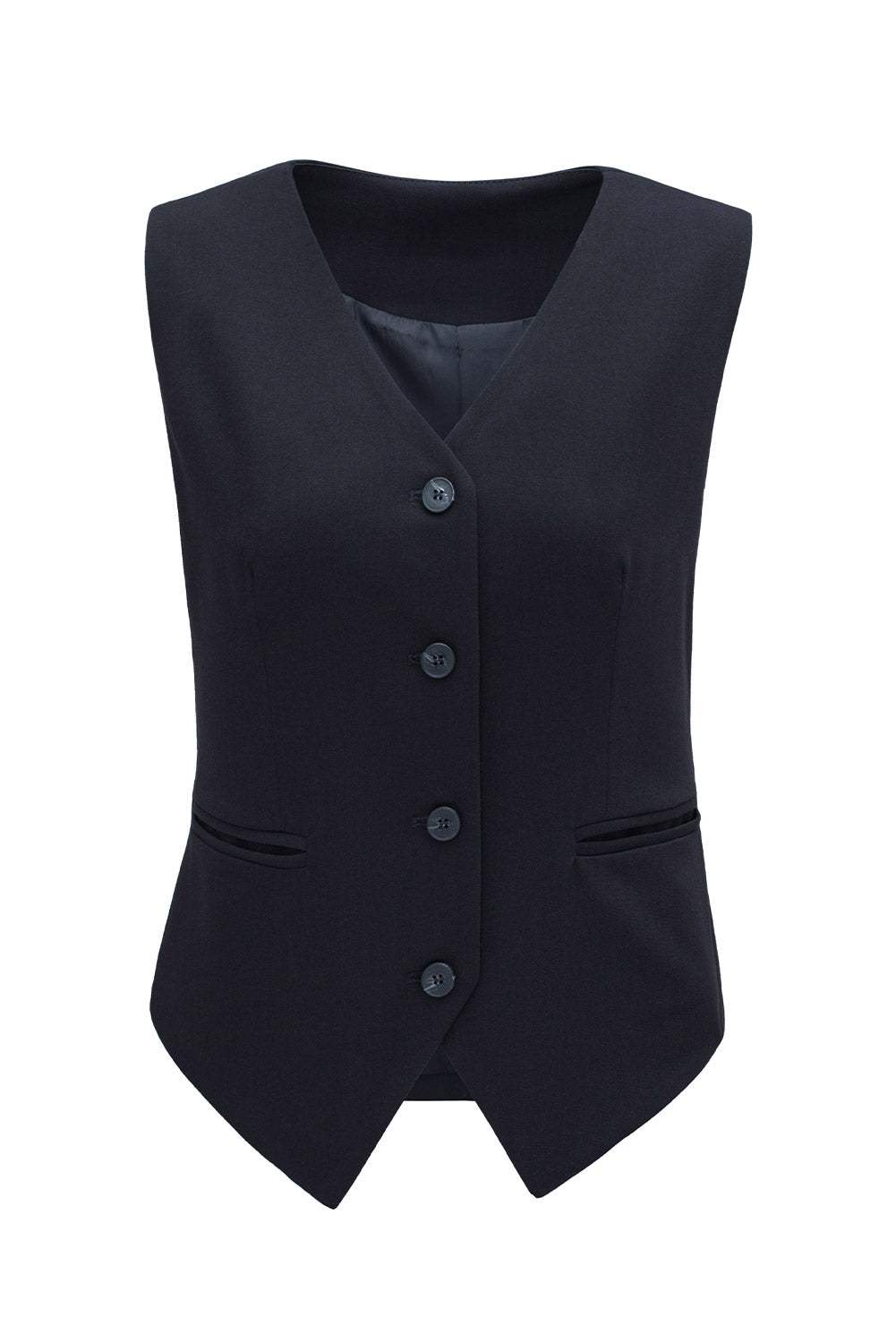 Pocketed Button Up Vest - Trendsi - Flyclothing LLC