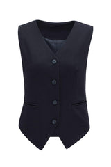 Pocketed Button Up Vest - Trendsi - Flyclothing LLC