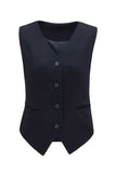 Pocketed Button Up Vest - Trendsi - Flyclothing LLC