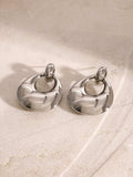 Stainless Steel Teardrop Shape Earrings - Trendsi - Flyclothing LLC