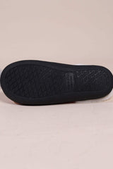 Snowman Round Toe Faux Fur Slippers - Trendsi - Flyclothing LLC