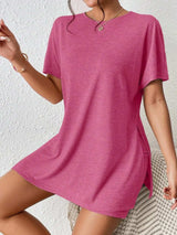 Casual Round Neck T-Shirt and Shorts Set - Trendsi - Flyclothing LLC