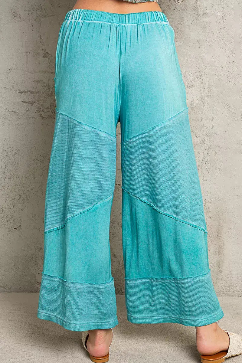 POL Elastic Waistband Wide Leg Pants with Drawstring - Trendsi - Flyclothing LLC