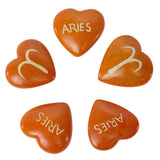 Zodiac Soapstone Hearts, Pack of 5: ARIES - SMOLArt