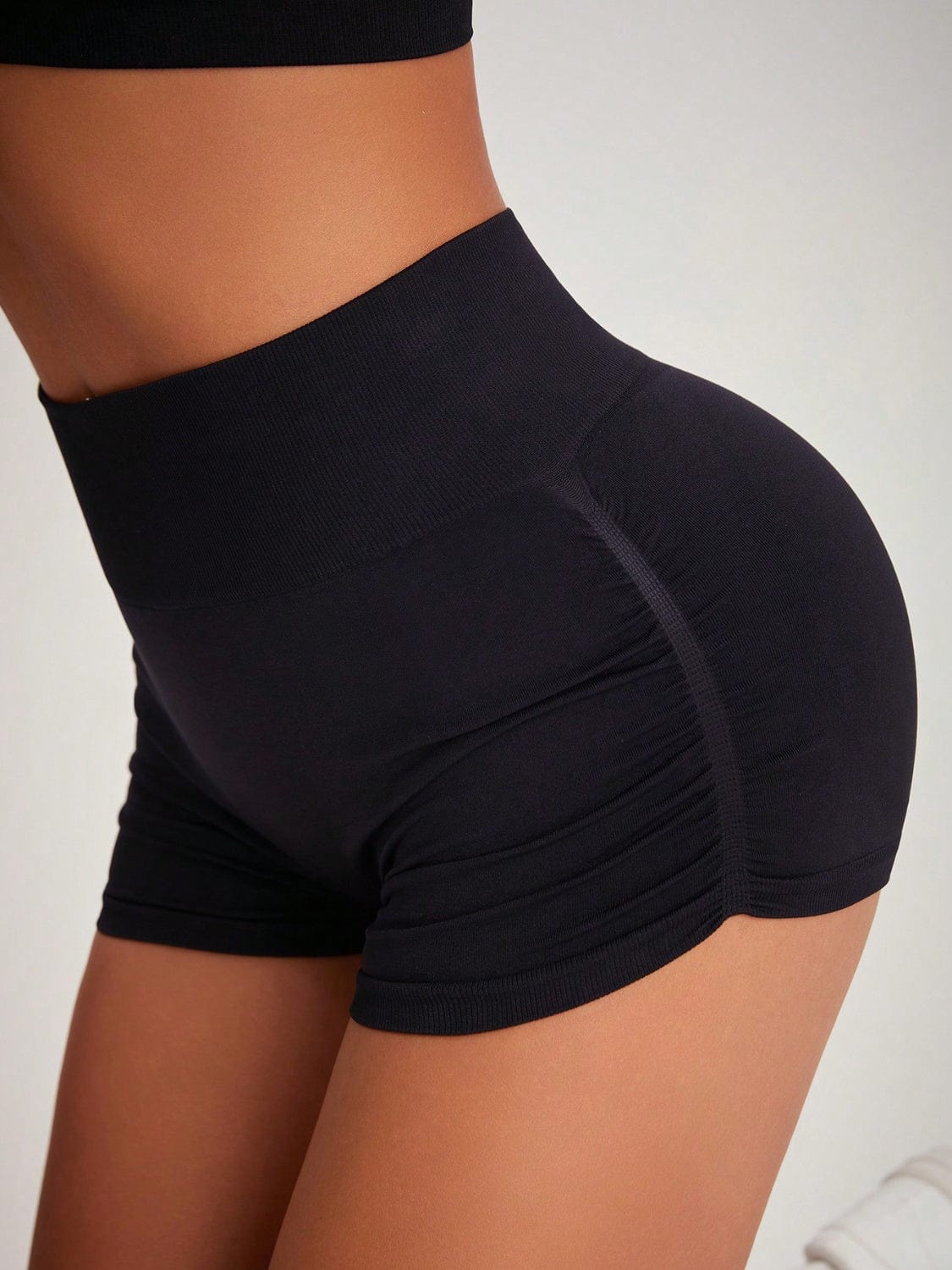 High Waist Active Shorts - Trendsi