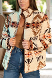 Zip Up Mock Neck Jacket - Trendsi