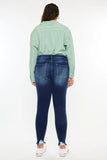 Kancan Full Size High Rise Frayed Ankle Skinny Jeans - Trendsi