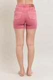 Judy Blue Pink Back Pkt Embroidery Shorts - Trendsi - Flyclothing LLC