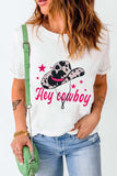 Graphic Round Neck Short Sleeve T-Shirt - Trendsi - Flyclothing LLC
