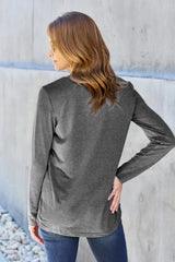 Basic Bae Full Size Round Neck Long Sleeve Top - ShopBasicbae - Flyclothing LLC