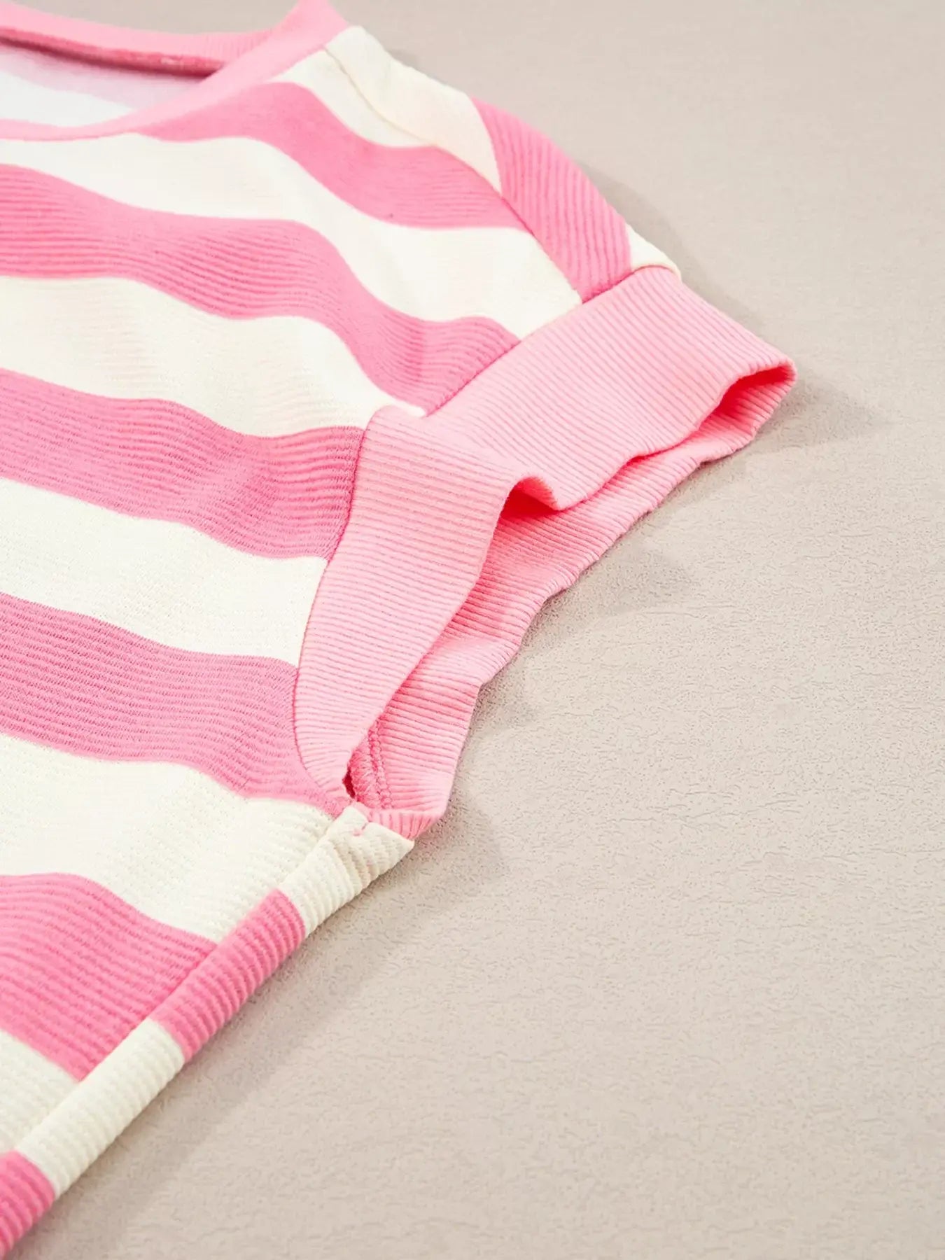 Stripe Cap Sleeve Pocketed Shift Dress - Trendsi - Flyclothing LLC