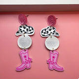 Cowgirl Boots Dangle Earrings - Trendsi - Flyclothing LLC