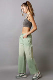 POL Embellishments Gradient Wide Leg Pants - Trendsi - Flyclothing LLC