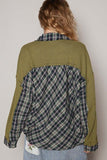 POL Plaid Button Down Shirt with Chest Pockets - Trendsi