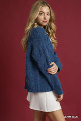 Umgee Cable Knit Cozy Sweater - Trendsi - Flyclothing LLC