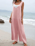 Full Size Wide Strap Jumpsuit with Pockets - Trendsi - Flyclothing LLC