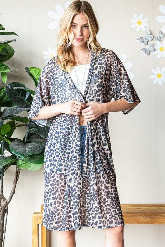 Heimish Full Size Leopard Open Front Cardigan Plus Size - Trendsi - Flyclothing LLC