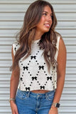 Bow Round Neck Sweater Vest - Trendsi