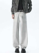 Men's Plus Size Wide Leg High Waisted Jeans - Trendsi - Flyclothing LLC