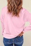MERRY Round Neck Long Sleeve Sweatshirt - Trendsi - Flyclothing LLC
