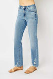 Judy Blue Full Size High Waist Straight Jeans with Heavy Destroy Plus Size - Trendsi - Flyclothing LLC