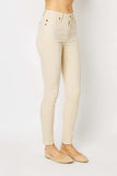 Judy Blue Full Size Garment Dyed Tummy Control Skinny Jeans - Trendsi - Flyclothing LLC