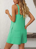 Mandy Sweetheart Neck Wide Strap Romper with Pockets - Trendsi - Flyclothing LLC