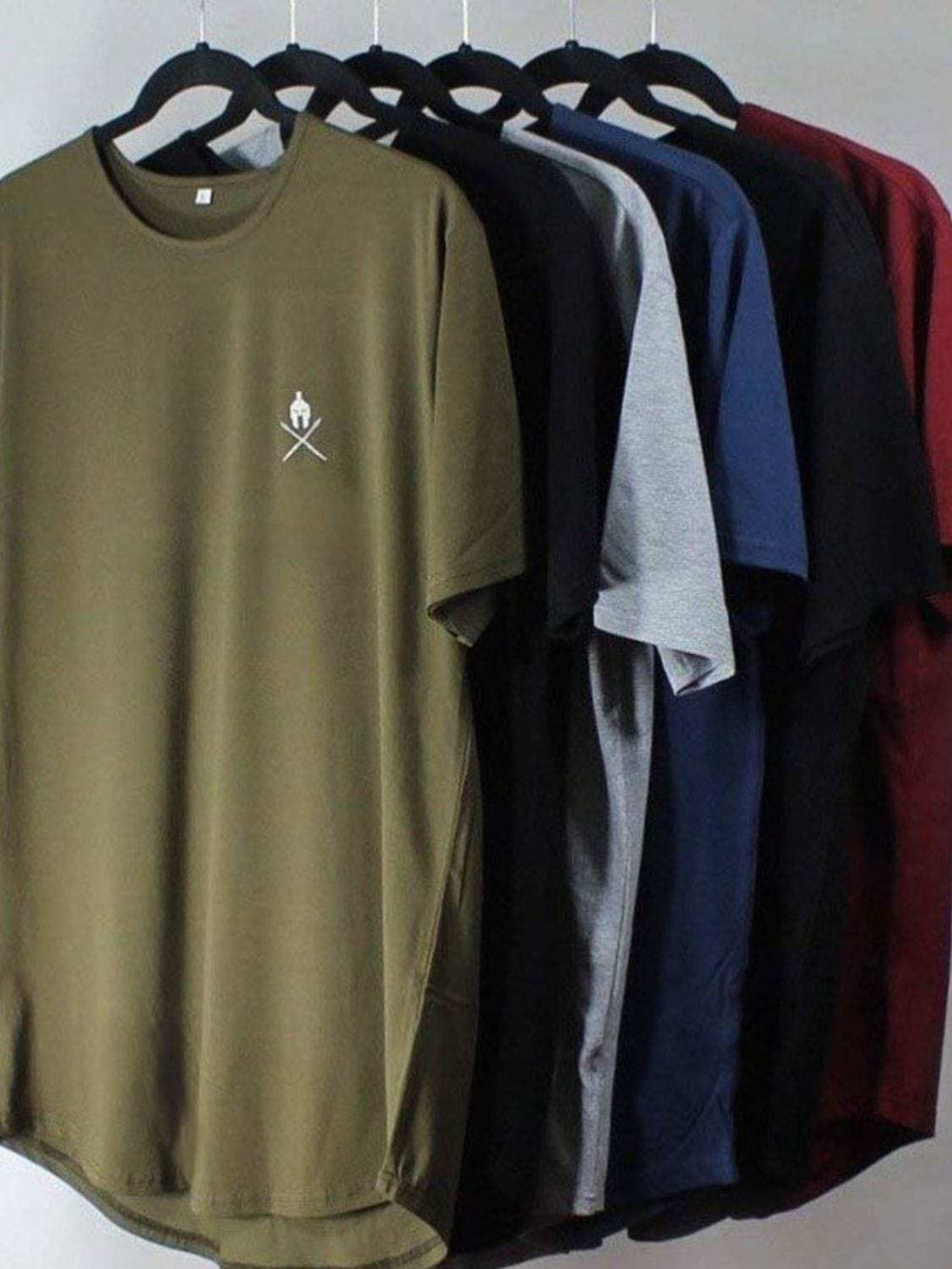 Men's Round Neck Short Sleeve T-Shirt - Trendsi - Flyclothing LLC