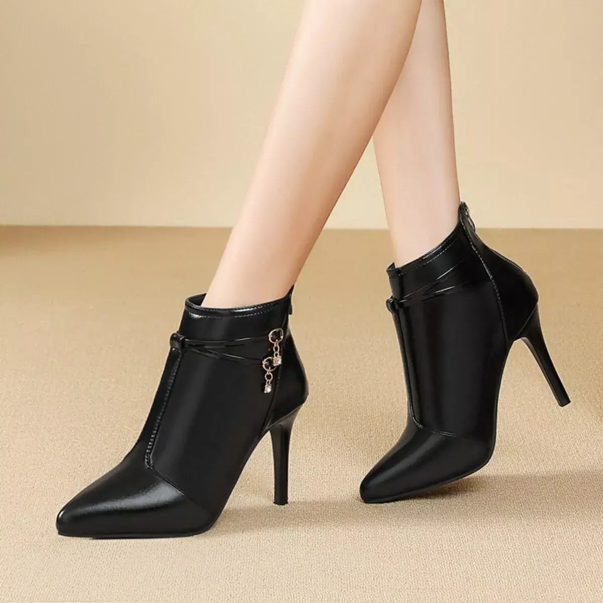 Point Toe Stiletto Boots - Trendsi - Flyclothing LLC
