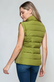 Snobbish Zip Up Turtleneck Vest with Pockets - Trendsi