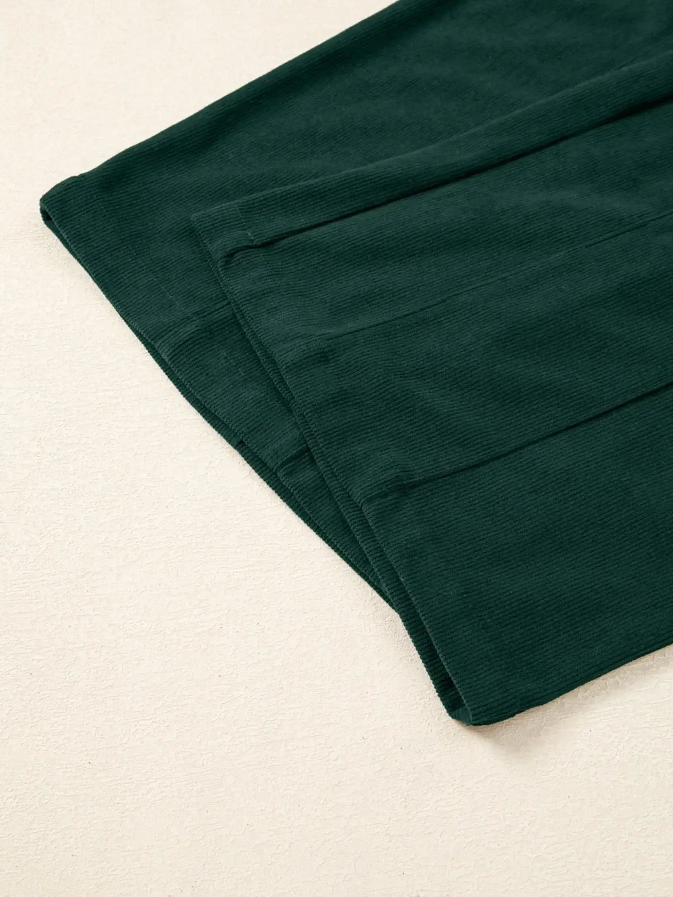 Corduroy V Neck Patched Pocket Sleeveless Jumpsuit - Trendsi - Flyclothing LLC