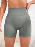 High Waist Active Shorts - Trendsi - Flyclothing LLC