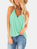 Full Size Surplice Spaghetti Strap Top - Trendsi