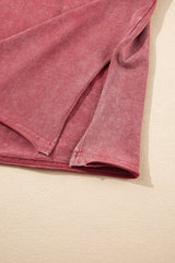 One Shoulder Half Sleeve Oversized Tunic T Shirt - Trendsi - Flyclothing LLC