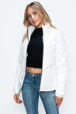 How Dare U Pocketed Zip Up Puffer Jacket with Removable Hood - Trendsi - Flyclothing LLC