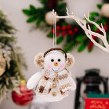 Santa Snowman Reindeer Hanging Ornament - Trendsi