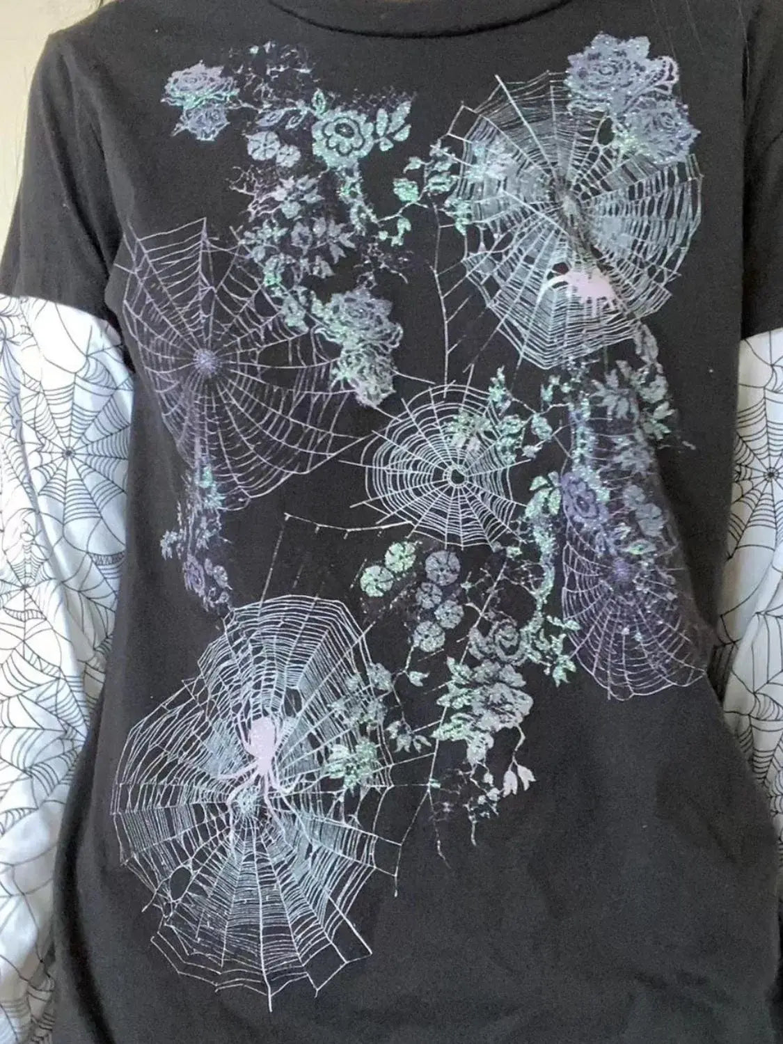 Graphic Round Neck Long Sleeve T-Shirt - Trendsi - Flyclothing LLC