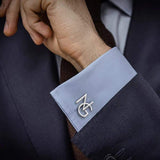 Handmade Frosted Personalized Name Abbreviation Metal Cufflinks - My Store - Flyclothing LLC