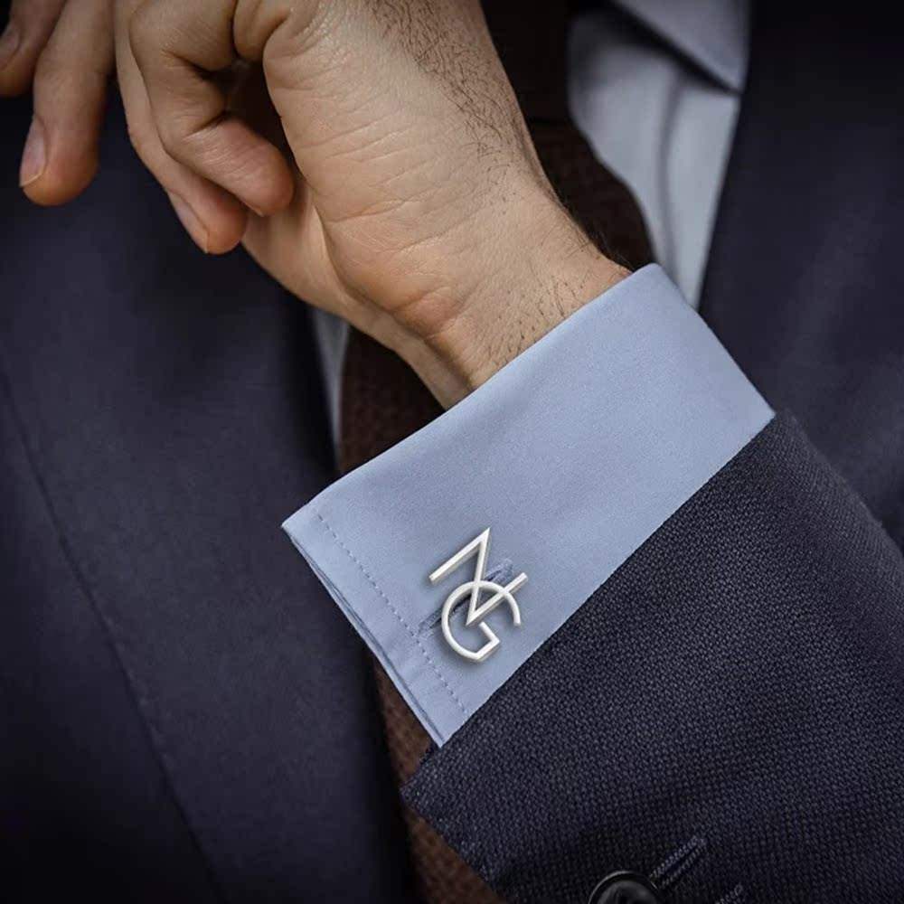 Handmade Frosted Personalized Name Abbreviation Metal Cufflinks - My Store - Flyclothing LLC
