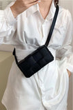 Zenana Vegan Leather Woven Crossbody Bag - Trendsi - Flyclothing LLC